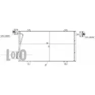 Радиатор кондиционера DEPO 2A6FZH3 DR 3FKT 3765363 037-016-0040