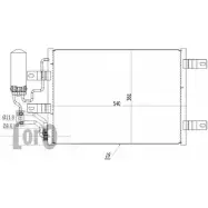 Радиатор кондиционера DEPO FN 5XT 037-016-0048 J9JWE53 3765371