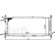 Радиатор охлаждения двигателя DEPO 037-017-0010 NBEQ3 O Opel Corsa (B) 2 Хэтчбек 1.5 TD (F08) 67 л.с. 1993 – 2000 HE4GH4