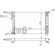 Радиатор охлаждения двигателя DEPO E0XK Q Opel Omega 2293SMH 037-017-0086