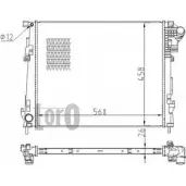 Радиатор охлаждения двигателя DEPO QJBVDFN 037-017-0089-B 9CAG A Opel Vivaro (A) 1 Автобус 2.0 CDTI (F7) 90 л.с. 2006 – 2025