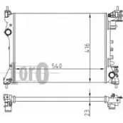 Радиатор охлаждения двигателя DEPO W6UJ Y SA1WXPM 037-017-0093 Fiat