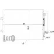 Радиатор кондиционера DEPO 5NX4CPF JV YILZ 042-016-0031 Renault Twingo (CN0) 2 Хэтчбек 1.2 16V (CN04. CN0A. CN0B) 75 л.с. 2007 – 2025