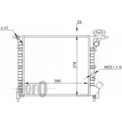 Радиатор охлаждения двигателя DEPO M3 TEM 3766528 0IUPJ 042-017-0040