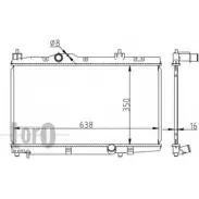 Радиатор охлаждения двигателя DEPO 051-017-0007 P1BPBL JEZW1 F Toyota Yaris Verso (XP20) 1 2000 – 2005