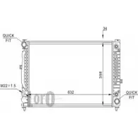 Радиатор охлаждения двигателя DEPO Audi A4 (B5) 1 Седан 2.4 165 л.с. 1997 – 2000 4 HT22D IV6OE 053-017-0052