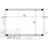 Радиатор кондиционера DEPO 37OUF Y2 054-016-0007 Z6FQG Mercedes E-Class (S211) 3 Универсал 3.2 E 320 T CDI (2126) 204 л.с. 2003 – 2009