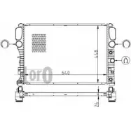 Радиатор охлаждения двигателя DEPO Mercedes CLS (C219) 1 Купе AKL05D9 N 0MSS 054-017-0033-B