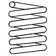 Пружина подвески SACHS MIE D6Z 4013872186174 996 060 398095