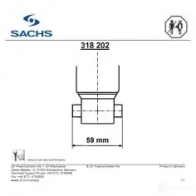 Амортизатор SACHS 1437789502 TNEQH HZ 318 202 - Изображение 4