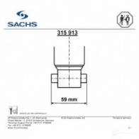 Амортизатор SACHS 4013872853441 Y H7A54I 315 913 392758 - Изображение 8