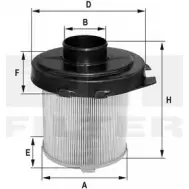 Воздушный фильтр FIL FILTER HP 2577 Z5TCE 0T 26L 3787712