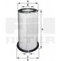 Воздушный фильтр FIL FILTER HTQNJS4 3787914 LAE 35 HP 4618