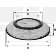 Воздушный фильтр FIL FILTER U8A2J A Nissan Primera (P10) 1 Хэтчбек 1.6 97 л.с. 1990 – 1993 X48G9F5 HP 5016