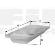Воздушный фильтр FIL FILTER HP 5060 X60K T1 KDR1B 3788009