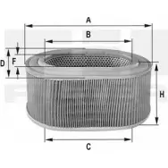 Воздушный фильтр FIL FILTER HPU 4361 ZXSSORS 3788254 16 6UCEO