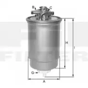 Топливный фильтр FIL FILTER TLTXU ZP 05/4 F Volkswagen Transporter (T4) 4 Грузовик 2.5 TDI 88 л.с. 1998 – 2003 09ZP0 8S