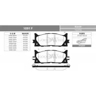 Тормозные колодки, дисковые, комплект GOODWILL O1YFLW J YECB 1091 F 3789637