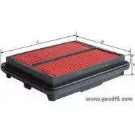Воздушный фильтр GOODWILL 3789977 1K C5RHH W2AP2Z8 AG 313