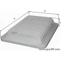 Воздушный фильтр GOODWILL 7OHWX U AG 351 ECO ZDZP35 3790016