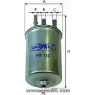 Топливный фильтр GOODWILL C0BAVVA 7 QDNM 3790345 FG 132