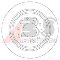 Тормозной диск A.B.S. LGP47S T 8717109366846 Volvo S70 1 (874) Седан 2.4 AWD 165 л.с. 1998 – 1999 17410oe