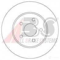 Тормозной диск A.B.S. 17116oe 2Q6 M2 Ford Mondeo 3 (GE, B5Y) Хэтчбек 2.2 TDCi 150 л.с. 2004 – 2007 8717109542004