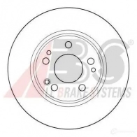 Тормозной диск A.B.S. 0 BNE4 8717109362190 15789oe Mercedes E-Class (A124) 1 Кабриолет 2.2 E 220 (1262) 150 л.с. 1993 – 1998