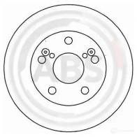 Тормозной диск A.B.S. 1793547 9 U84F 8717109014686 16158