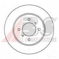 Тормозной диск A.B.S. 1198179371 16473oe R60V Y 8717109359190