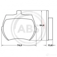 Тормозные колодки дисковые, комплект