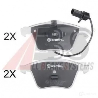 Тормозные колодки, комплект A.B.S. D3Q 50NW 37425s 8717109629378 Audi A6 (C5) 2 1997 – 2004