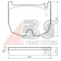 Тормозные колодки, комплект A.B.S. Mercedes S-Class (W220) 2 Седан 6.0 S 65 AMG (2279) 612 л.с. 2004 – 2005 JJ1R75 2 3541 37455oe