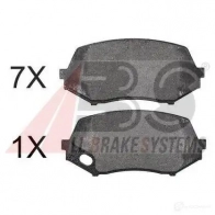Тормозные колодки, комплект A.B.S. 8717109503500 1198184863 37771oe P1464 F