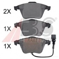 Тормозные колодки, комплект A.B.S. 37613oe Audi TT (8J) 2 2006 – 2014 2 3801 23912