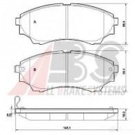 Тормозные колодки, комплект A.B.S. 8717109489163 37540oe Y 8FV2 1198184333