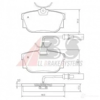 Тормозные колодки, комплект A.B.S. Volkswagen Transporter (T4) 4 Автобус 1.9 TD 68 л.с. 1992 – 2003 37142oe HNQ YW 8717109056464