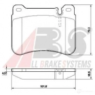 Тормозные колодки, комплект A.B.S. VB WPB 8717109375206 37506oe Mercedes CLC-Class (CL203) 2 2008 – 2011