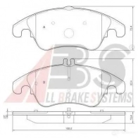 Тормозные колодки, комплект A.B.S. 8717109545074 37586oe P 4L4X4 Mercedes CLS (C218) 2 Купе 3.0 CLS 350 BlueTEC / d (2126) 252 л.с. 2012 – 2024