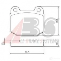 Тормозные колодки, комплект A.B.S. 37326oe 1194048395 203 23 VVW9MSR
