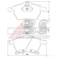 Тормозные колодки, комплект A.B.S. 37116oe Saab 9-5 (YS3E) 1 Седан 2.3 Turbo 256 л.с. 2008 – 2009 ZLQY7 M 8717109055931