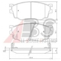 Тормозные колодки, комплект A.B.S. Mazda Premacy (CP) 1 Минивэн 2.0 TD 101 л.с. 2000 – 2005 37189oe 8717109239379 EYU 77K