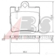 Тормозные колодки, комплект A.B.S. 37150oe Mercedes S-Class (W220) 2 Седан HB MKL 8717109056617