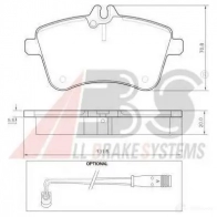 Тормозные колодки, комплект A.B.S. Mercedes A-Class (W169) 2 2004 – 2012 37457oe ZRW0 I 8717109351675