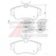 Тормозные колодки, комплект A.B.S. 37019oe AQP L6 8717109054002 1198185217