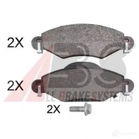Тормозные колодки, комплект A.B.S. 23341 37309oe Toyota Yaris (XP10) 1 Хэтчбек 1.4 D 4D (NLP10) 75 л.с. 2001 – 2005 2334 0