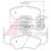 Тормозные колодки, комплект A.B.S. 2023 4 20236 Renault Espace (JS63) 2 Минивэн 36768oe