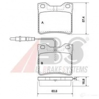 Тормозные колодки, комплект A.B.S. 21 278 37009oe Mercedes Vito (W638) 1 1996 – 2003 21904