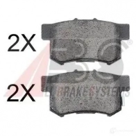 Тормозные колодки, комплект A.B.S. 24232 37510oe 2423 1 Honda CR-V 2 (RD) Кроссовер 2.2 CTDi (RD9) 140 л.с. 2005 – 2006