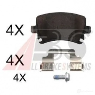 Тормозные колодки, комплект A.B.S. Y 8Y6196 Audi TT (8J) 2 2006 – 2014 8717109514063 37862oe